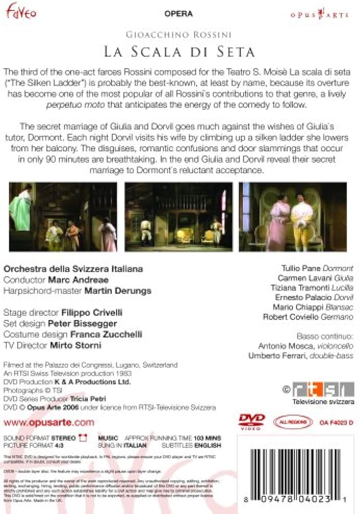 (未使用･未開封品)　Rossini: La scala di seta [DVD] [Import] p1m72rm La scala di seta: Overture - YouTube